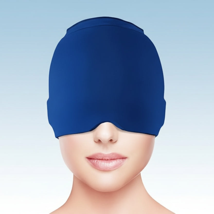 Ultimate Comfort Compress Hood with Gel Eye Mask - Hot & Cold Relief for Headaches and Migraines