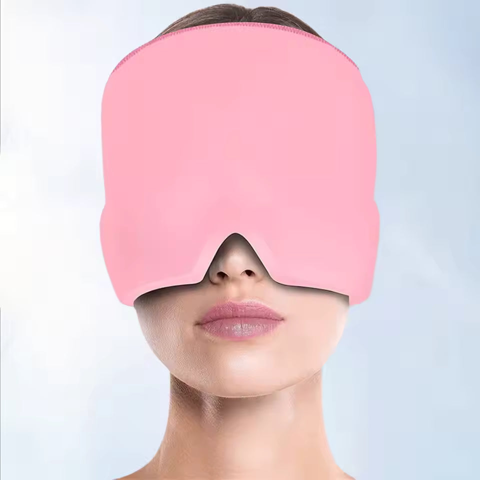 Ultimate Comfort Compress Hood with Gel Eye Mask - Hot & Cold Relief for Headaches and Migraines
