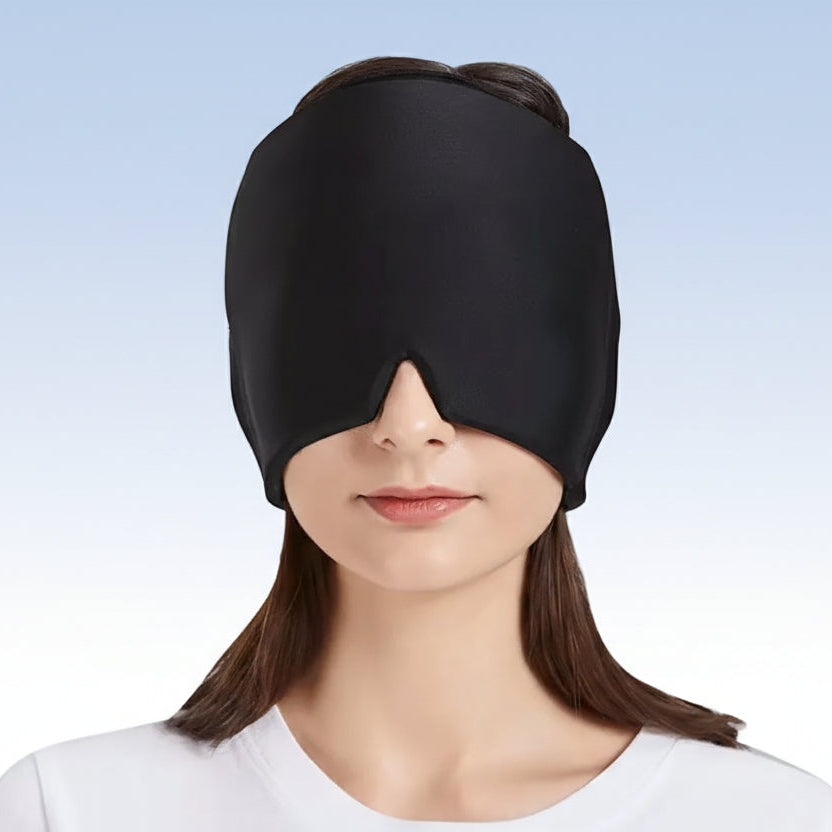 High Quality Compress Hood with Gel Eye Mask Hot & Cold Migraine Headache Relief Cap for Headache and Migraine