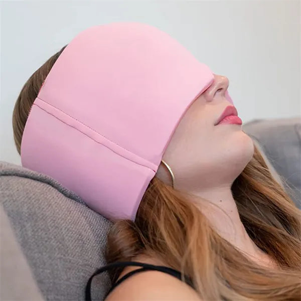 Ultimate Comfort Compress Hood with Gel Eye Mask - Hot & Cold Relief for Headaches and Migraines